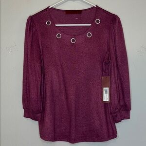 Love Scarlett✨Elegant Women's Top with Silver Details